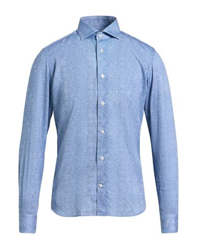 Mastricamiciai Man Shirt Light Blue Size 15 ½ Cotton In Blue