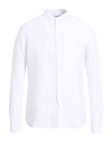 Xacus Man Shirt White Size 16 ½ Linen In White