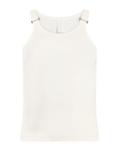 Dion Lee Woman Tank Top White Size Xxs Organic Cotton, Elastane In White