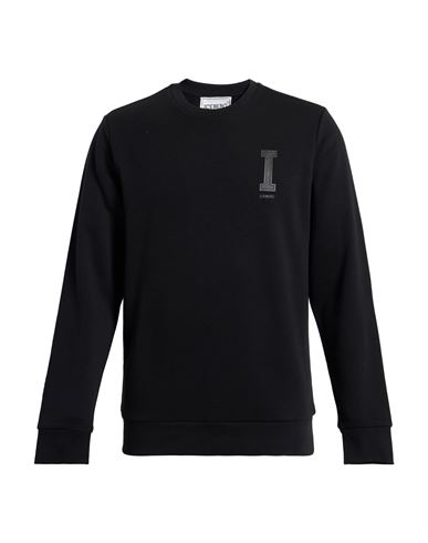 Iceberg Man Sweatshirt Black Size S Cotton, Polyester In Black