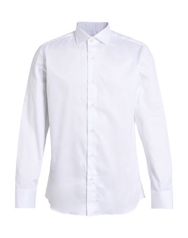 Caruso Man Shirt White Size 16 ½ Cotton In White