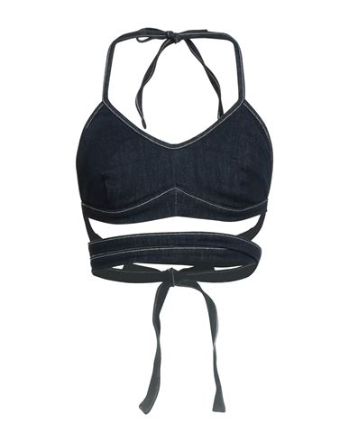 Cycle Woman Top Blue Size M Cotton, Polyester, Elastane In Black