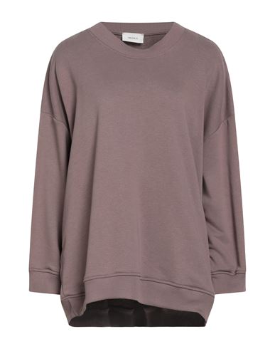 Vicolo Woman Sweatshirt Brown Size Onesize Cotton, Elastane