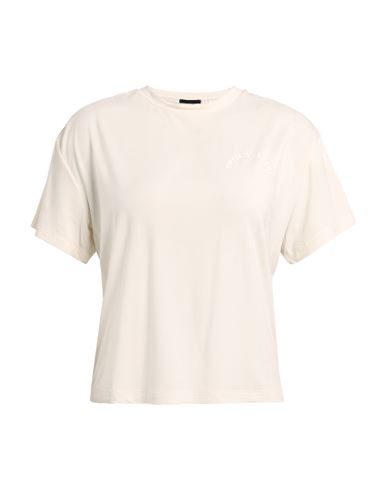 Emporio Armani Woman T-shirt Ivory Size L Viscose, Elastane In Neutral