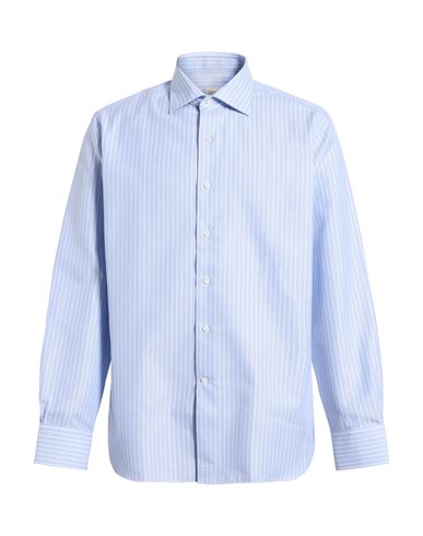 Alessandro Gherardi Man Shirt Sky Blue Size 15 ¾ Cotton In Blue