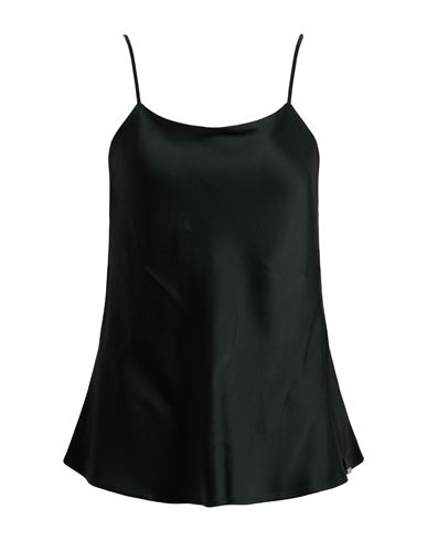 Herno Resort Top In Satin Effect In Black