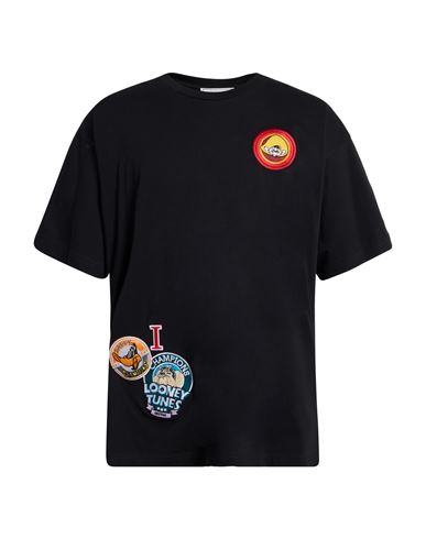 Iceberg Looney Tunes Man T-shirt Black Size Xl Cotton In Black