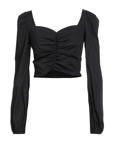 Rebel Queen By Liu •jo Woman Top Black Size L Cotton In Black