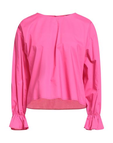 Rebel Queen By Liu •jo Woman Top Fuchsia Size M Cotton In Pink