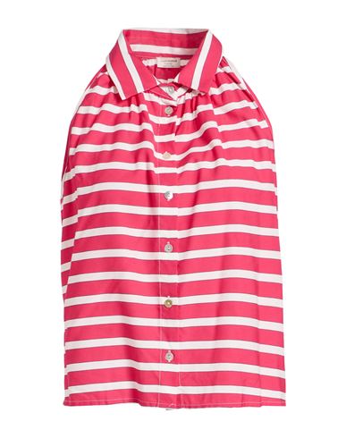 Rebel Queen By Liu •jo Woman Shirt Fuchsia Size M Viscose, Polyamide In Pink