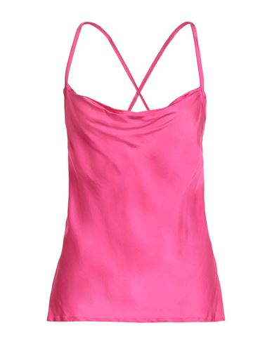 Rebel Queen By Liu •jo Woman Top Fuchsia Size L Viscose In Pink