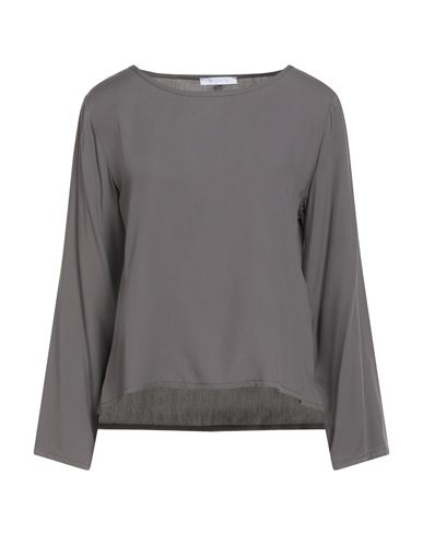 Siste's Woman Top Gunmetal Size L Viscose In Gray