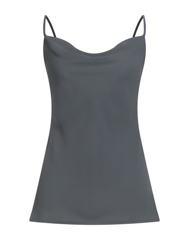 Siste's Woman Top Gunmetal Size L Polyester In Gray