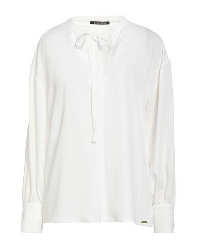 Gaudì Jeans Woman Top White Size 8 Polyester In White