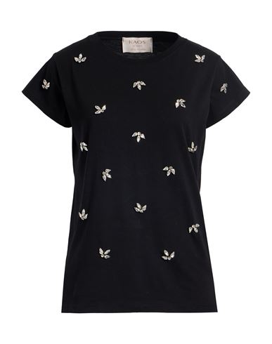 Kaos Jeans Woman T-shirt Black Size Xl Cotton In Black