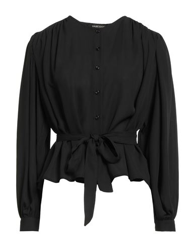 Gaudì Jeans Woman Shirt Black Size 12 Polyester In Black