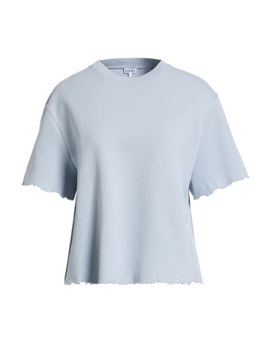 Loewe Woman T-shirt Sky Blue Size M Cotton, Polyamide