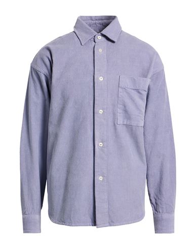 Amish Supplies Man Shirt Lilac Size M Cotton In Purple