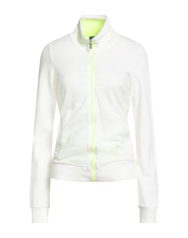Lotto Woman Sweatshirt Ivory Size M Cotton, Elastane In White