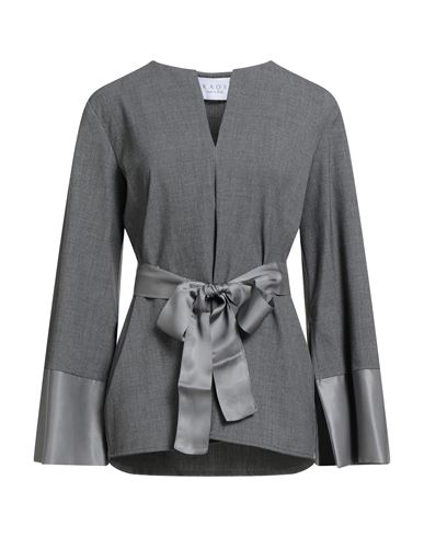 Kaos Woman Top Grey Size 8 Polyester, Viscose, Elastane In Gray