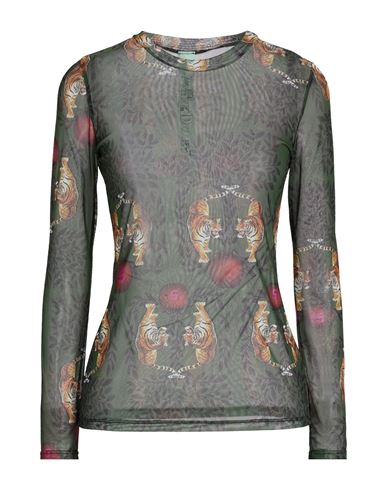 Il The' Delle 5 Woman Top Dark Green Size 4 Polyester, Elastane In Multi