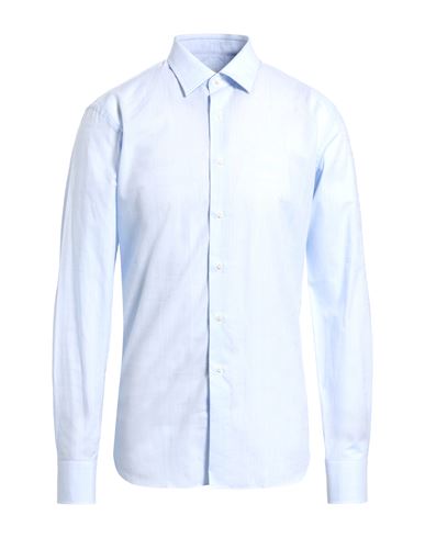 Grigio Man Shirt Sky Blue Size 16 ½ Cotton In Blue