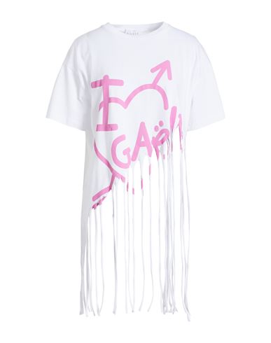 Gaelle Paris Gaëlle Paris Woman T-shirt White Size 2 Cotton
