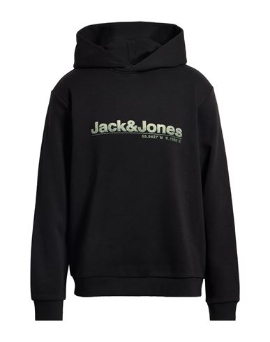 Jack & Jones Core Man Sweatshirt Black Size Xl Cotton, Polyester In Black