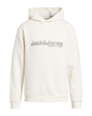 Jack & Jones Core Man Sweatshirt Off White Size L Cotton, Polyester In White
