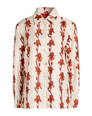 La Doublej La Double J Woman Shirt Cream Size Xl Silk In Neutral