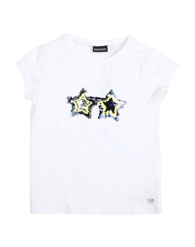 Sarabanda Toddler Girl T-shirt White Size 6 Cotton, Elastane In White