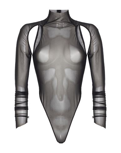 Pinko Woman Bodysuit Black Size S Polyamide, Elastane In Black