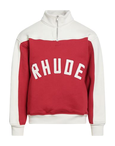 Rhude Man Sweatshirt Red Size L Cotton In Red