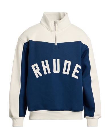 Rhude Man Sweatshirt Navy Size L Cotton In Multi