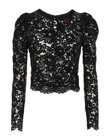 Pink Memories Woman Top Black Size 6 Polyester In Black