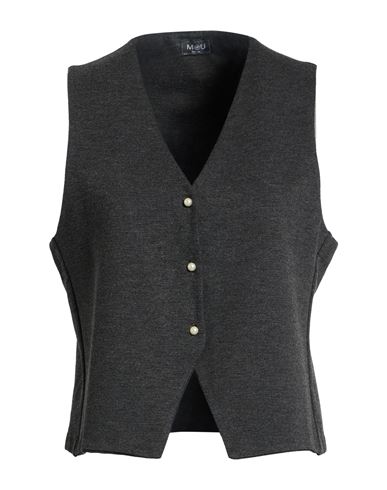 Mou Italy Deluxe Woman Tailored Vest Grey Size Xl Viscose, Polyamide, Elastane In Gray