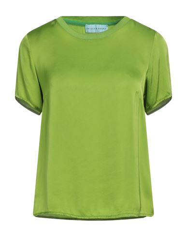 Skills & Genes Woman Top Green Size S Viscose In Green