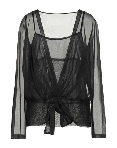 Alberta Ferretti Woman Top Black Size 10 Viscose, Polyester In Black