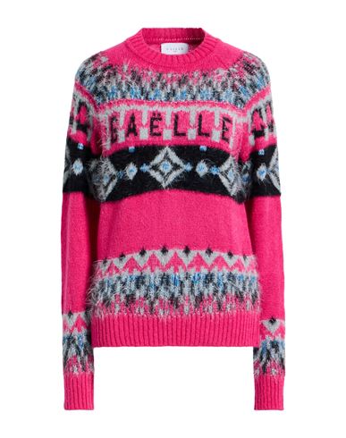 Gcds Woman Sweater Fuchsia Size 2 Polyamide, Mohair Wool, Acrylic In Pink