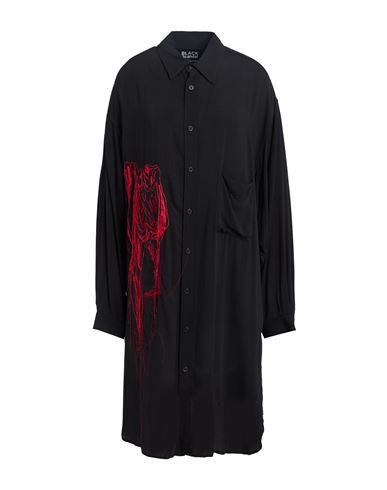 Yohji Yamamoto Black Scandal Woman Midi Dress Black Size 2 Rayon