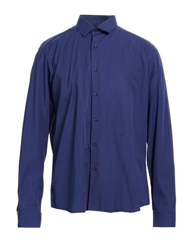 Ice Iceberg Man Shirt Blue Size 17 ½ Cotton In Multi