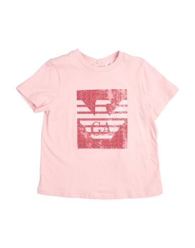 Emporio Armani Toddler Girl T-shirt Pink Size 3 Organic Cotton In Pink