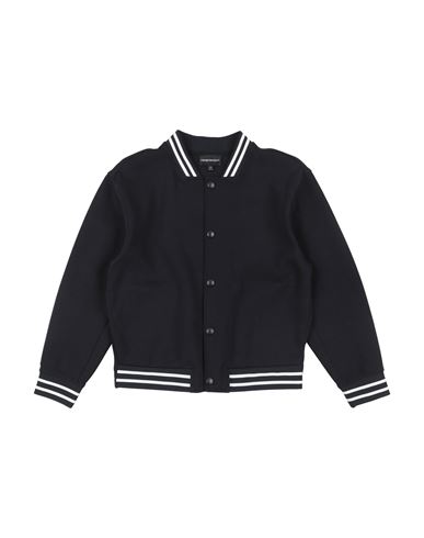 Emporio Armani Toddler Boy Sweatshirt Navy Size 3 Cotton, Polyester, Elastane In Blue
