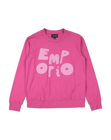 Emporio Armani Toddler Girl T-shirt Fuchsia Size 6 Cotton In Pink