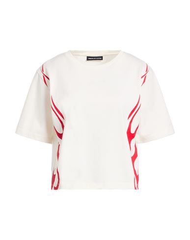 Vision Of Super Woman T-shirt Ivory Size L Cotton In White
