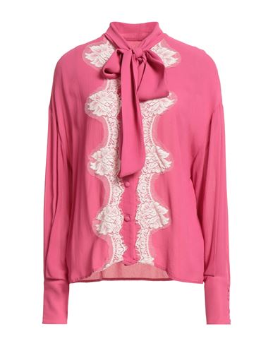 Pink Memories Woman Shirt Fuchsia Size 6 Viscose In Pink