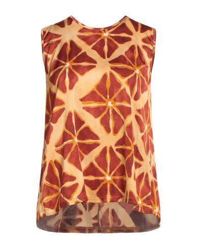 Frida Madè Woman Top Sand Size L Viscose, Elastane In Multi