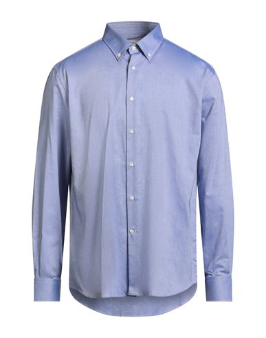 Ingram Man Shirt Blue Size 17 Cotton