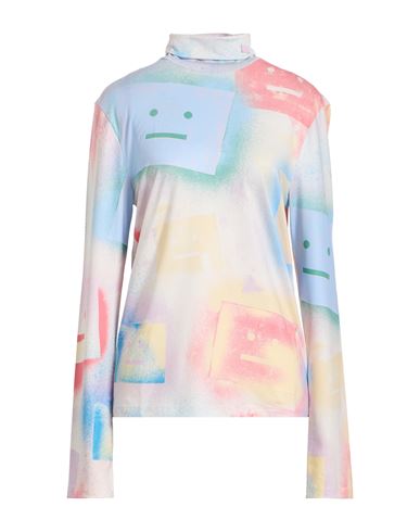 Acne Studios Multicolor Logo Long Sleeve T-shirt In Blue