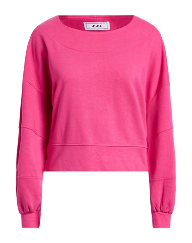 Jijil Woman Sweatshirt Fuchsia Size 8 Cotton, Polyester In Pink